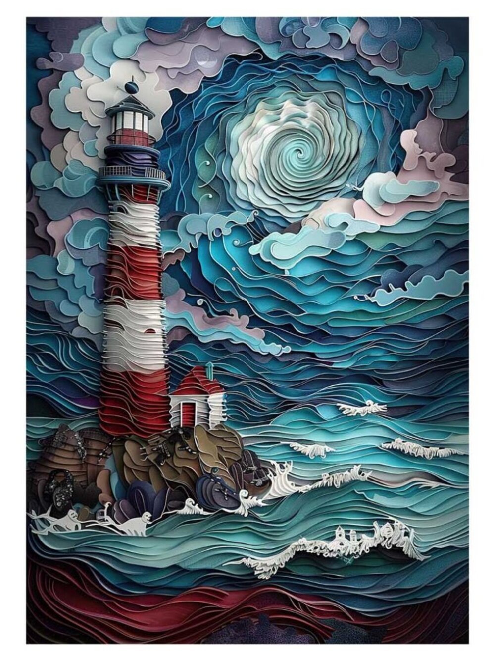 Lighthouse wooden jigsaw puzzle
